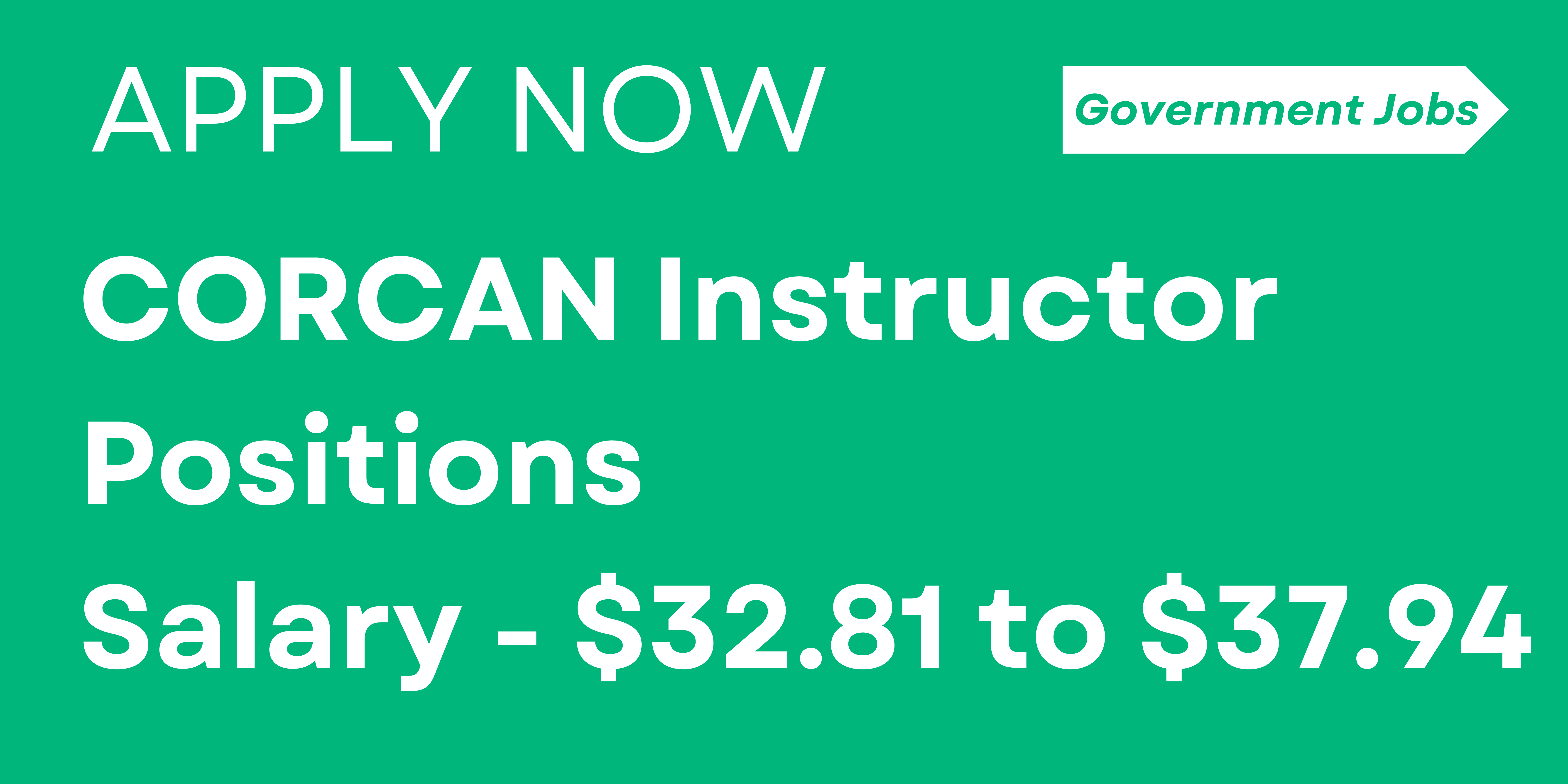 CORCAN Instructor Positions