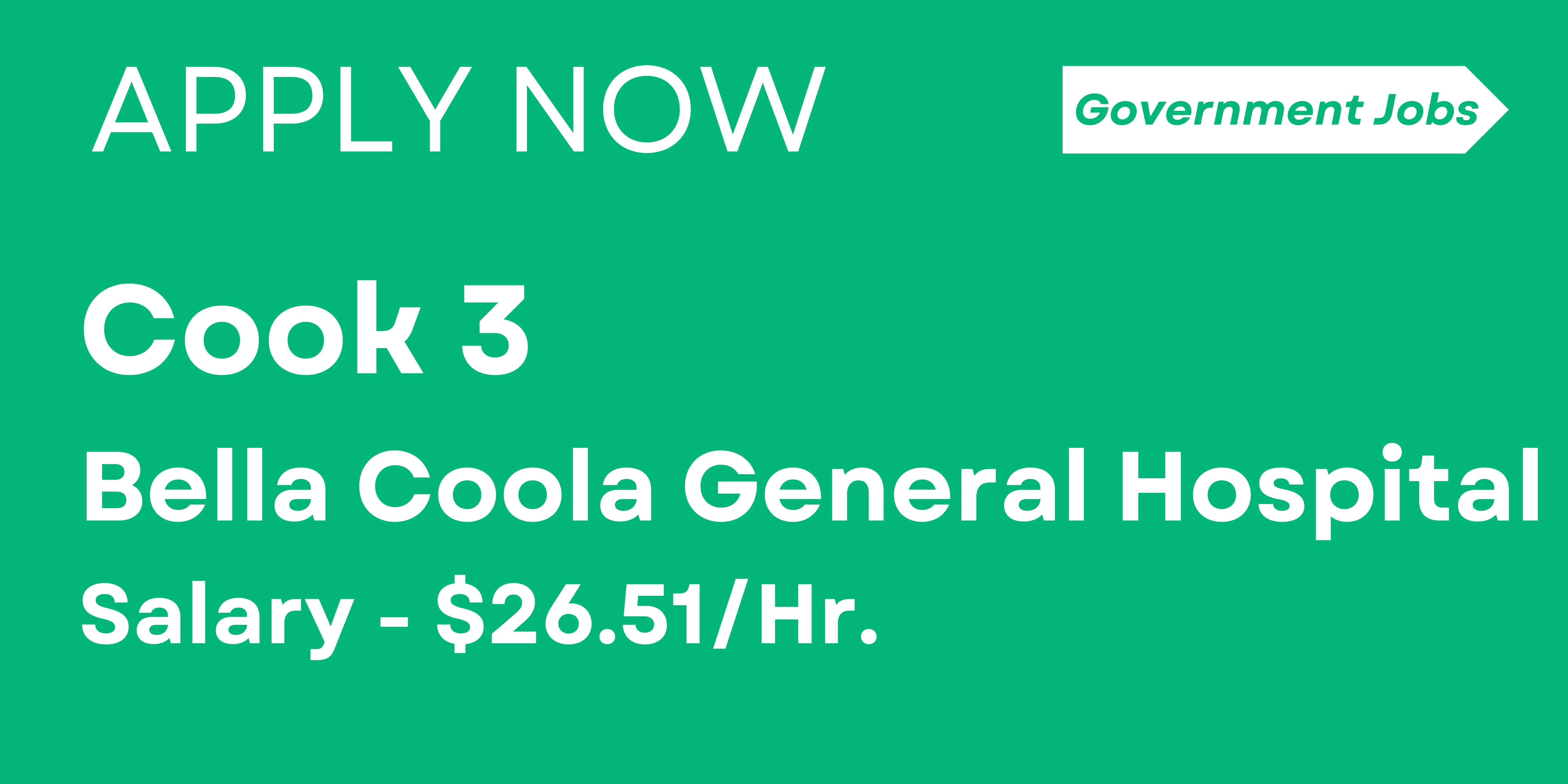 Cook3 I Government Jobs