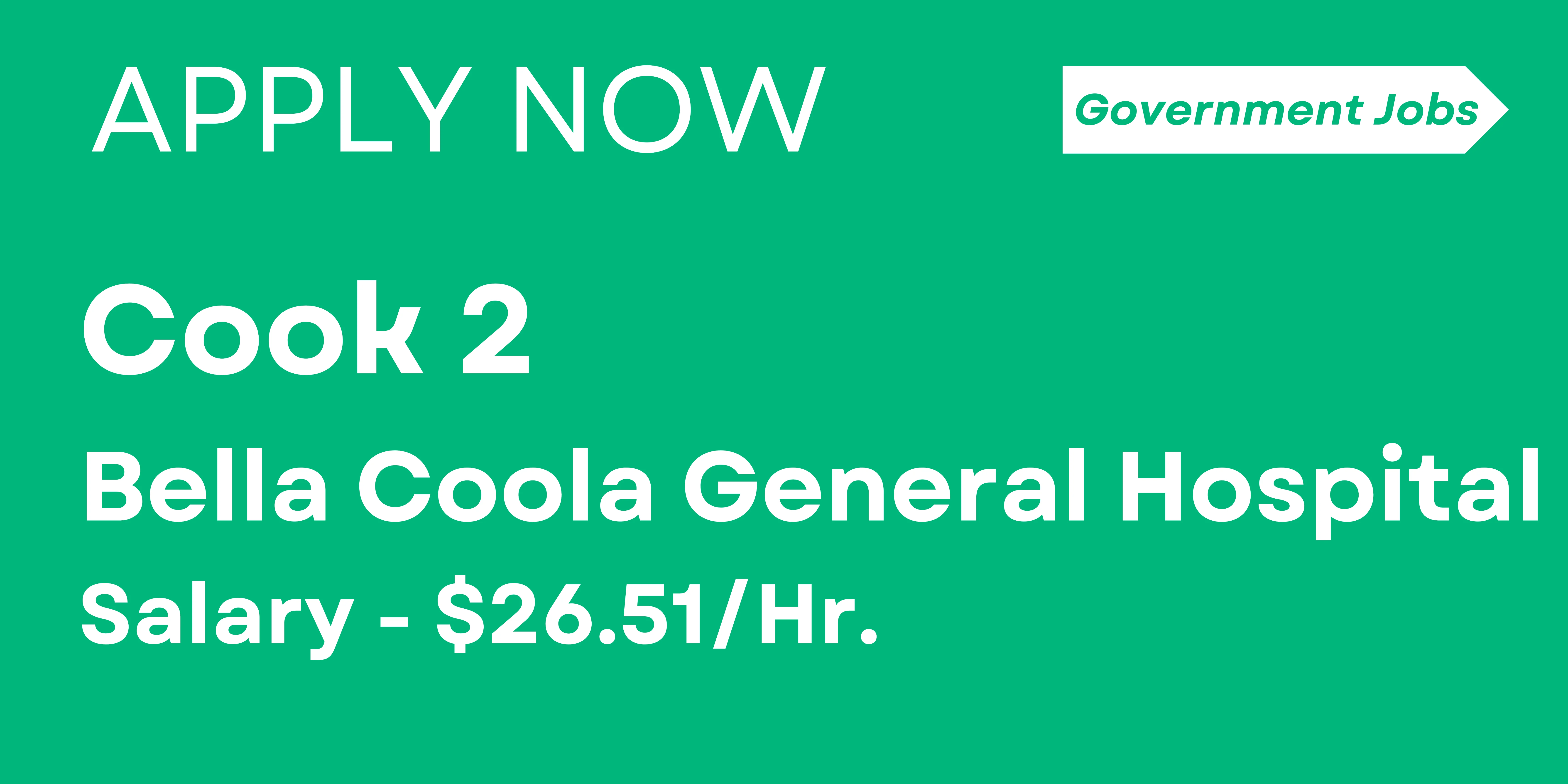 Cook 2 I Government Jobs