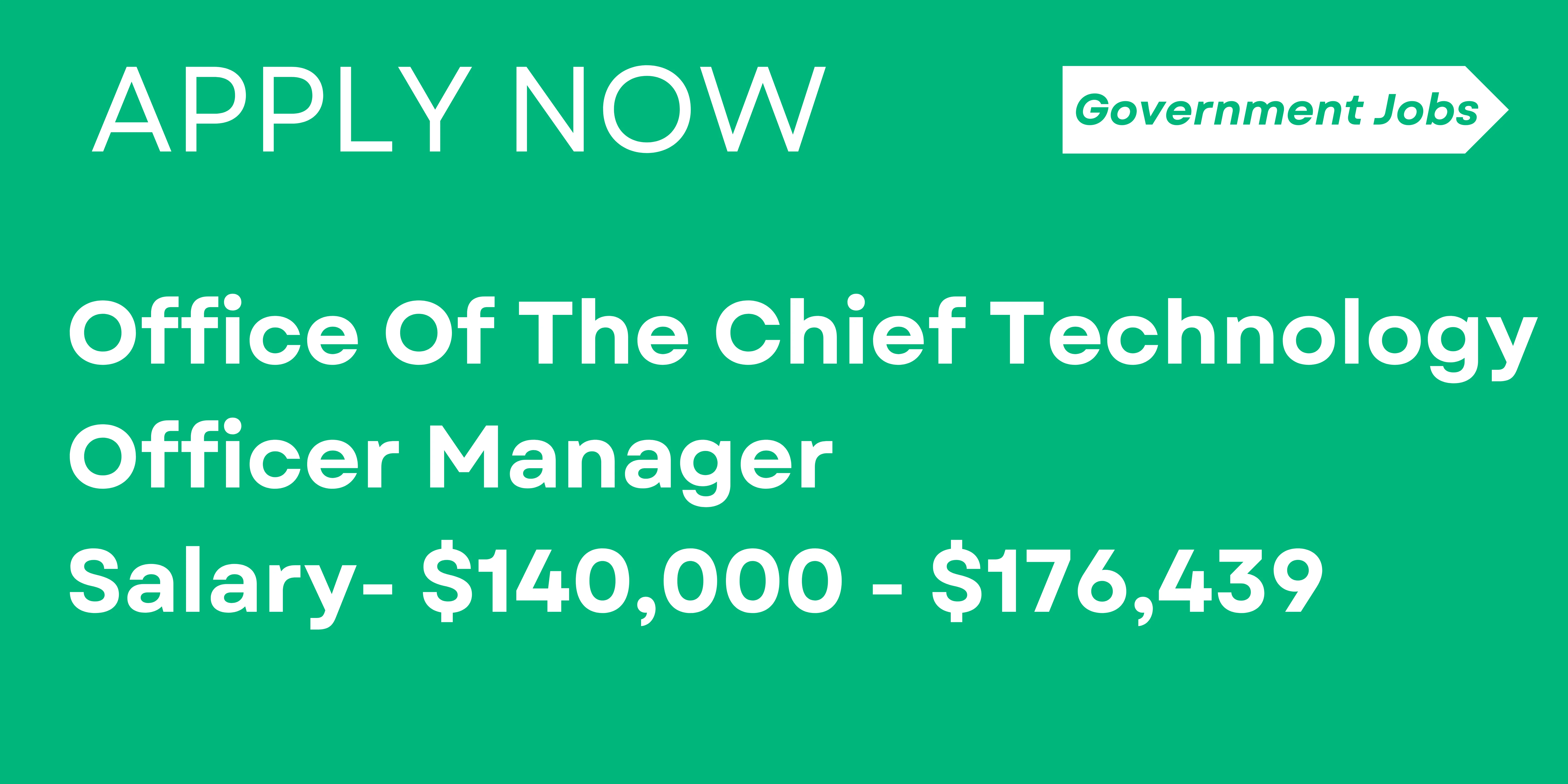 Office Of The Chief Technology Officer Manager I Government Jobs In Toronto