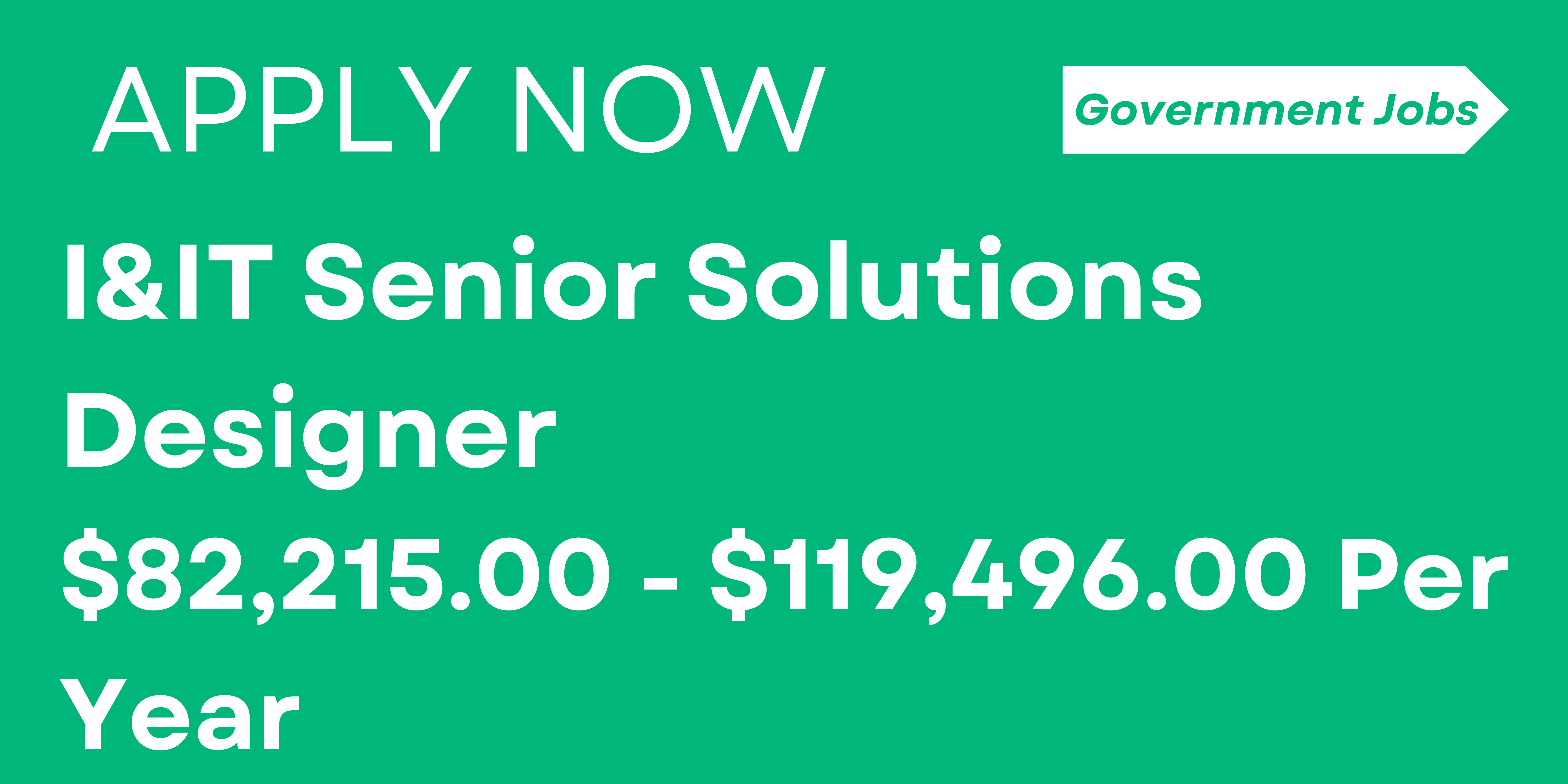 I&IT Senior Solutions Designer