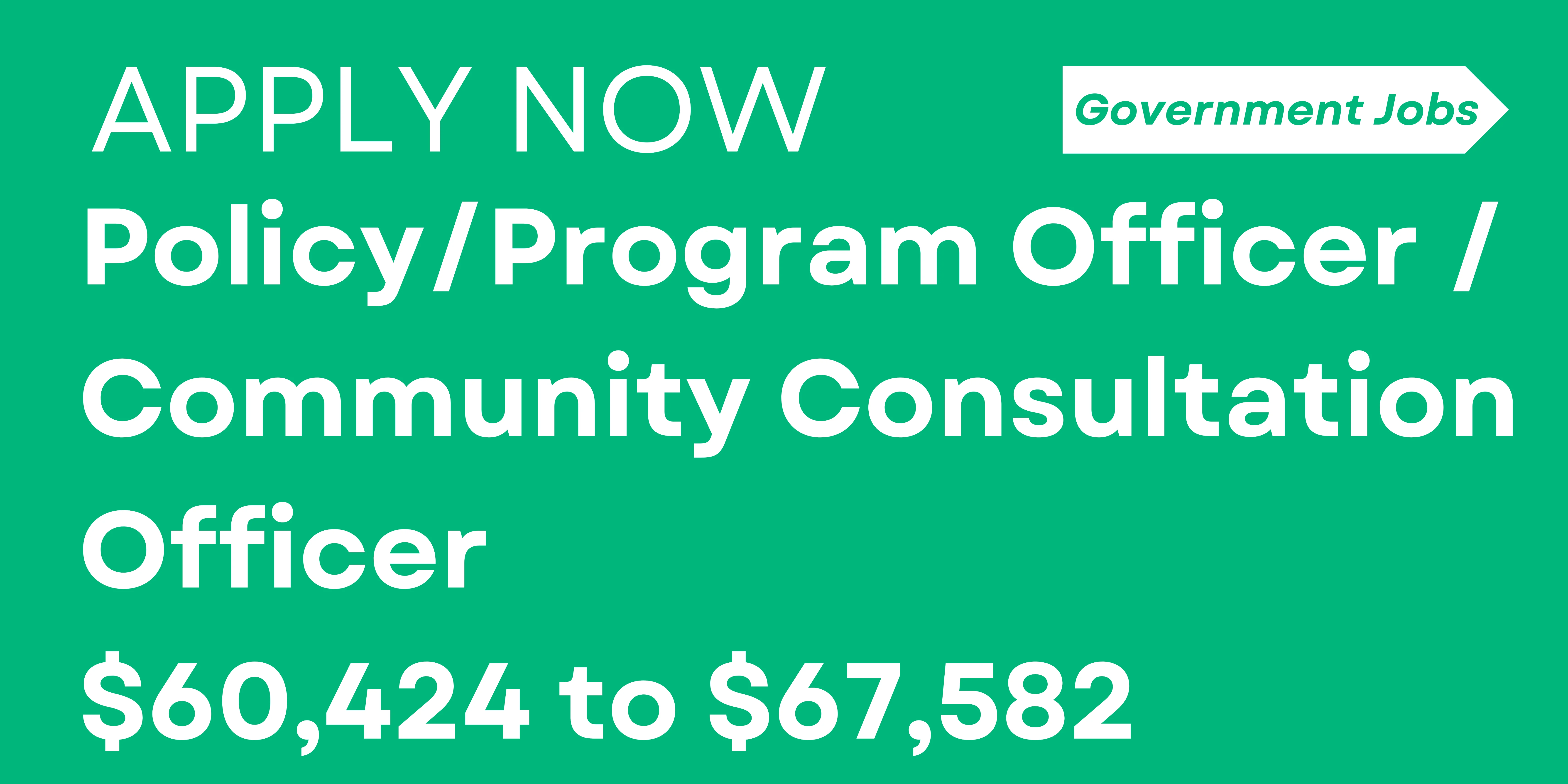 Policy/Program Officer / Community Consultation Officer