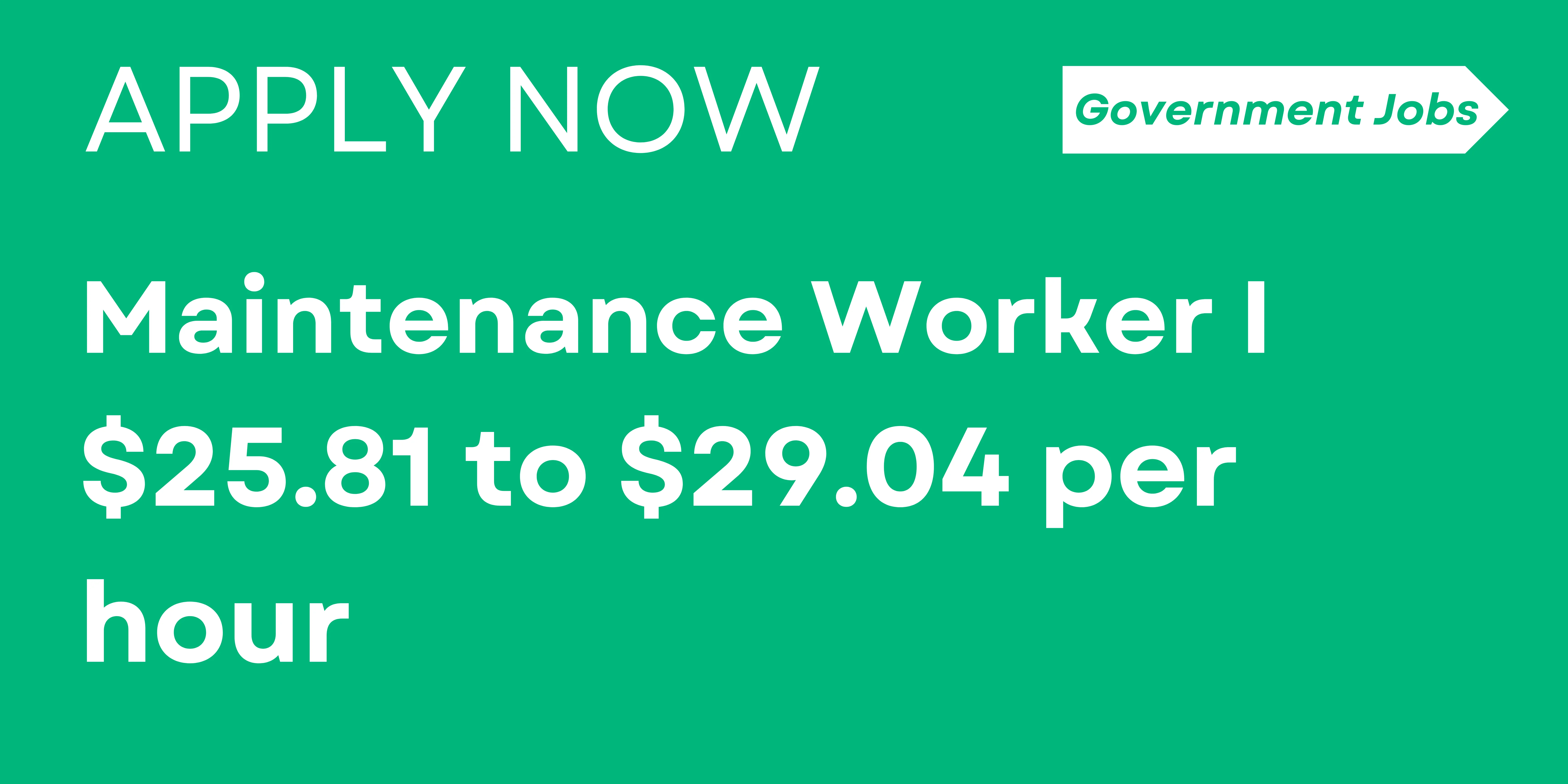 Maintenance Worker I