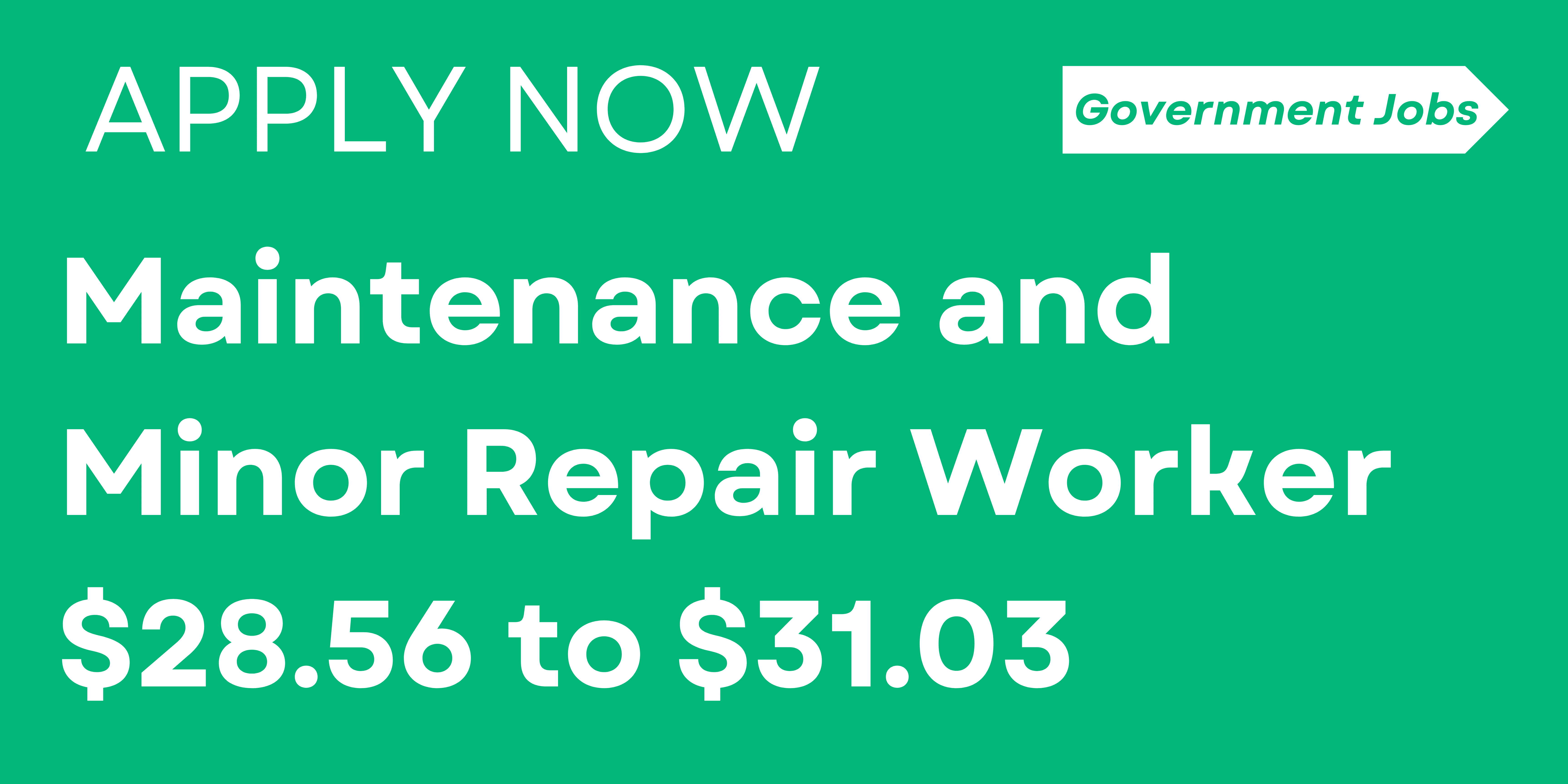 Maintenance and Minor Repair Worker