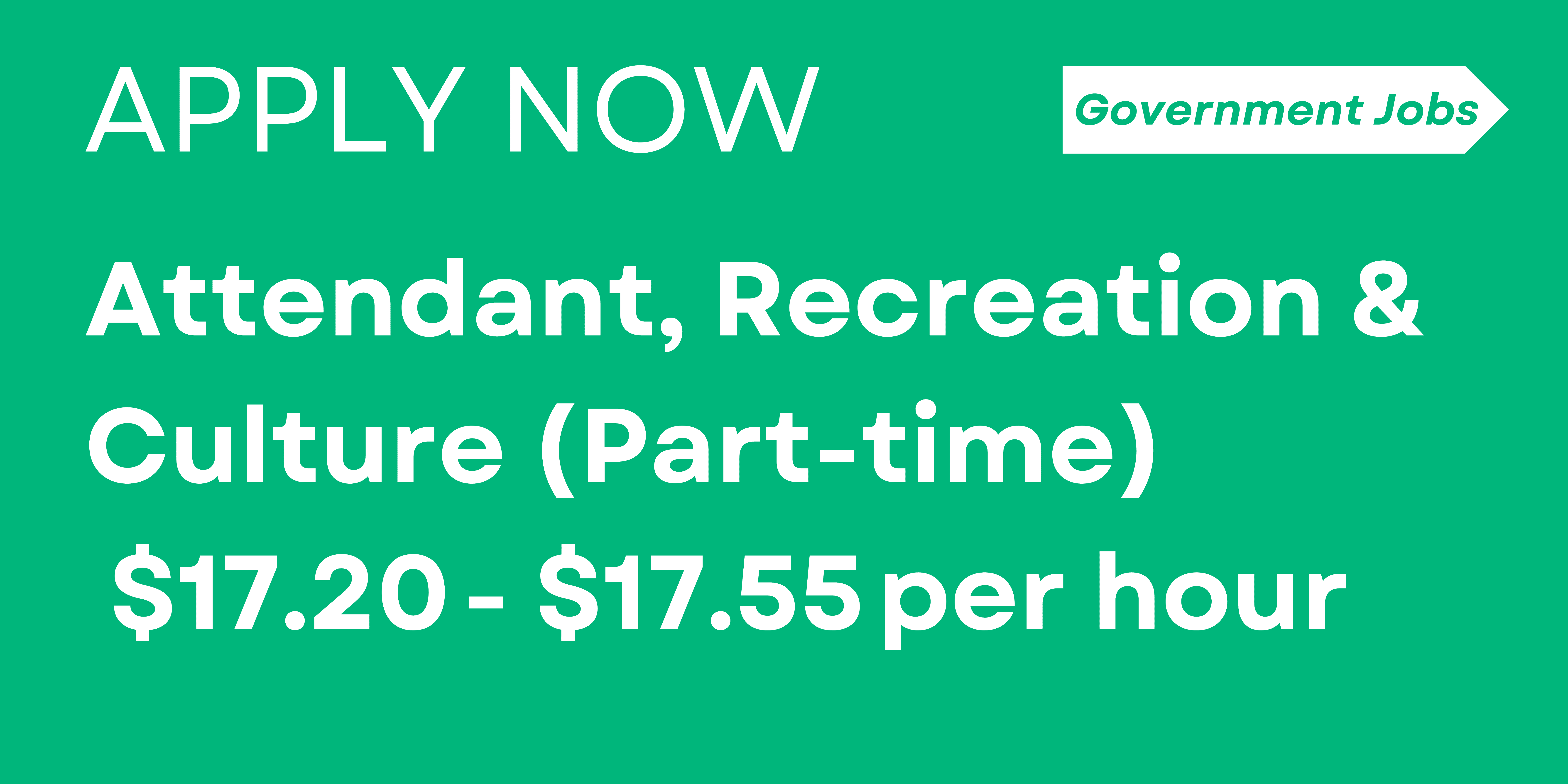 Attendant, Recreation & Culture (Part-time)