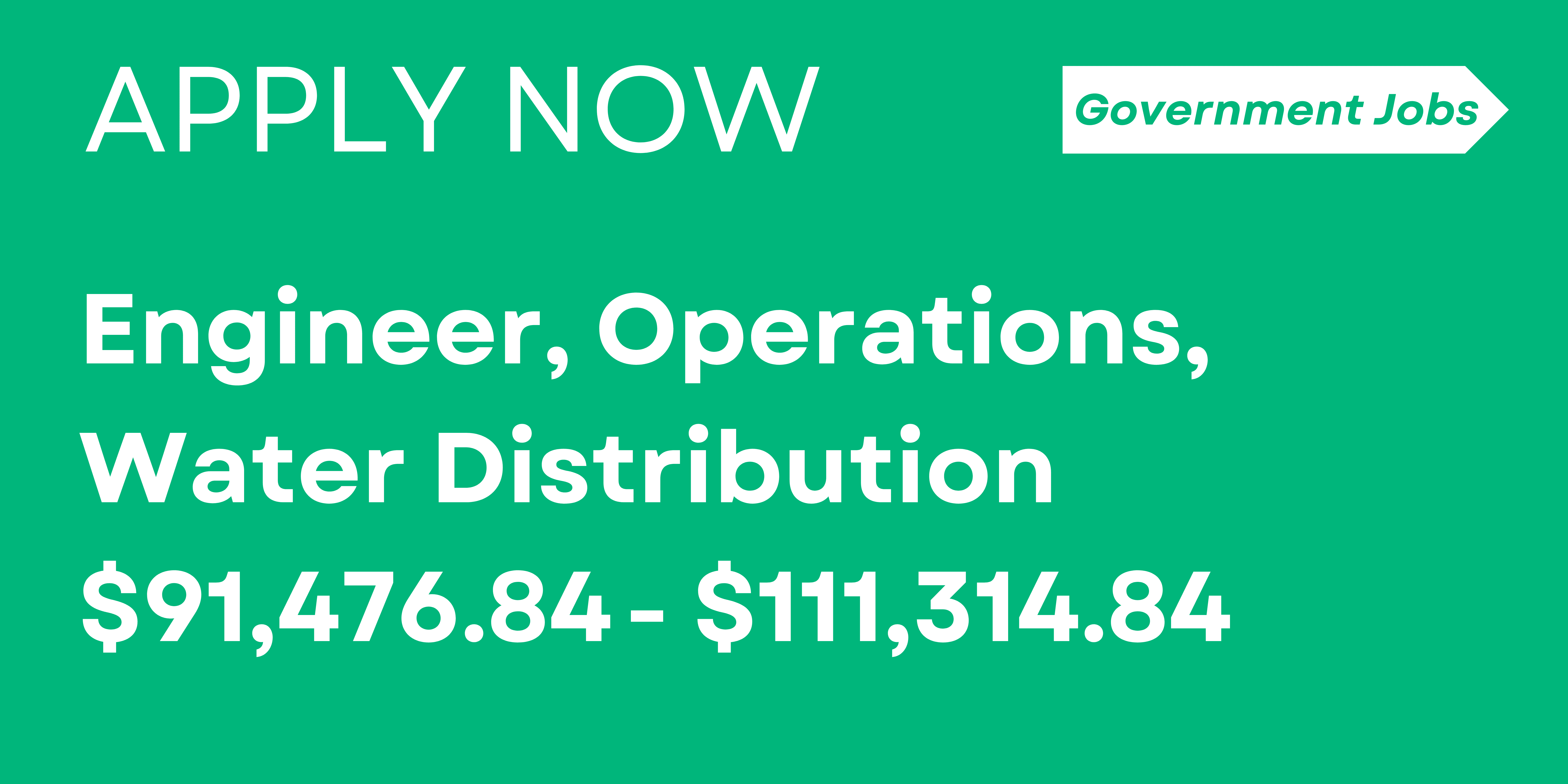 Engineer, Operations, Water Distribution